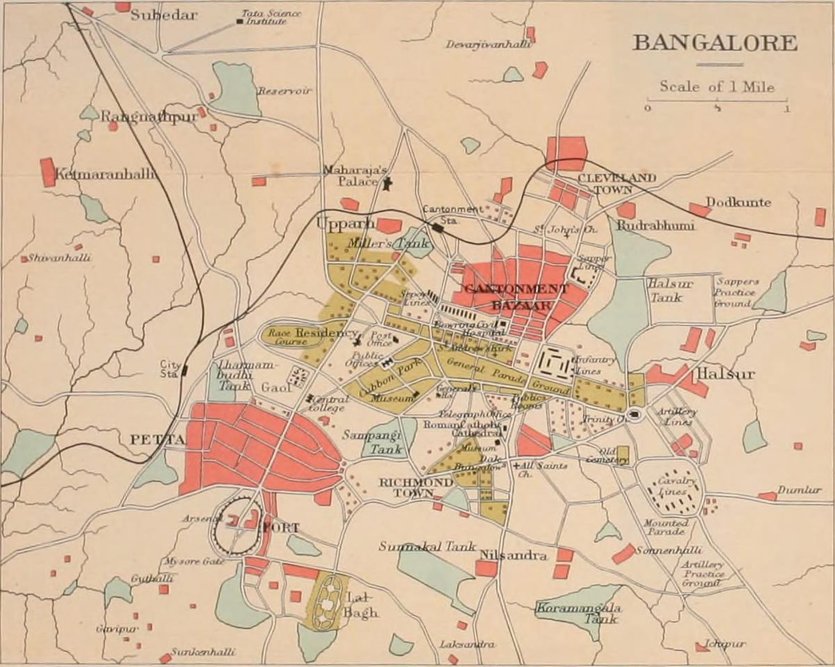 Bangalore gamla kort