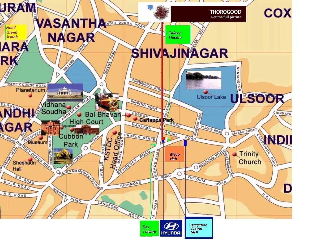 Ulsoor Bangalore kort