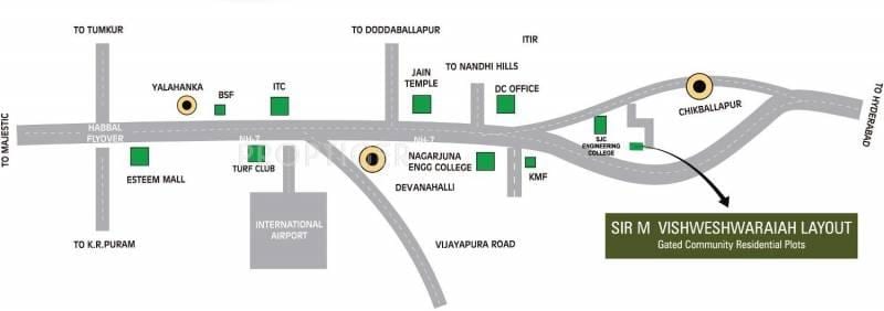 Vishweshwaraya skipulag kort